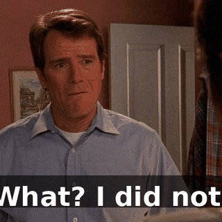 What? I did not.