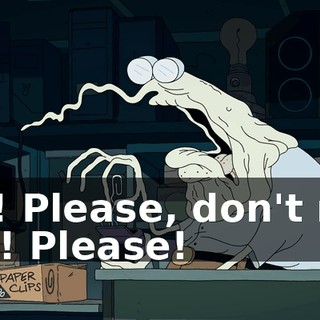 No! Please, don't rob me! Please!