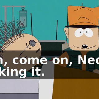 Oh, come on, Ned's faking it.