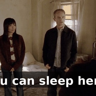 You can sleep here.