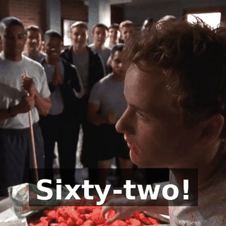 Sixty-two!