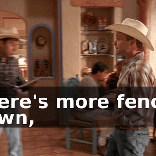There's more fences down,
