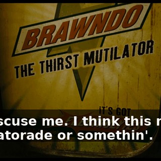 Uh, 'scuse me. I think this might be Gatorade or somethin'.