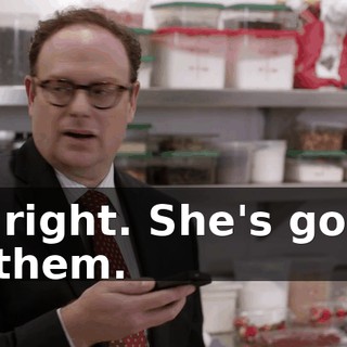 All right. She's going to them.