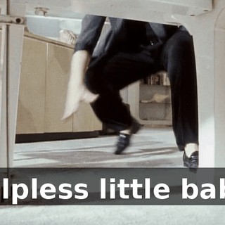 helpless little baby.