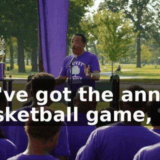 we've got the annual basketball game,