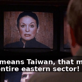 that means Taiwan, that means the entire eastern sector!