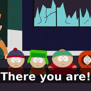 There you are!