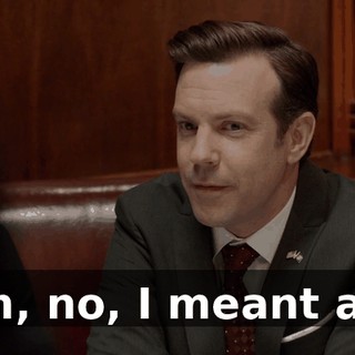 - Oh, no, I meant a.m.