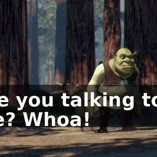 Are you talking to... me? Whoa!