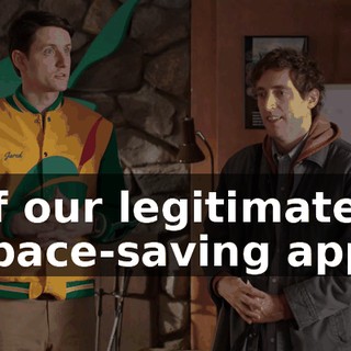 of our legitimate space-saving app.