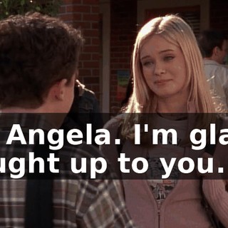 Hi, Angela. I'm glad I caught up to you.