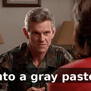 into a gray paste.