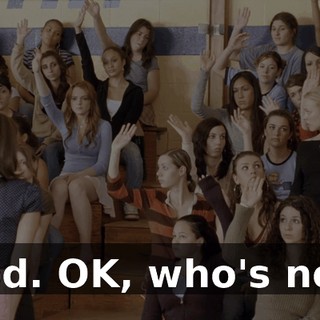 Good. OK, who's next?
