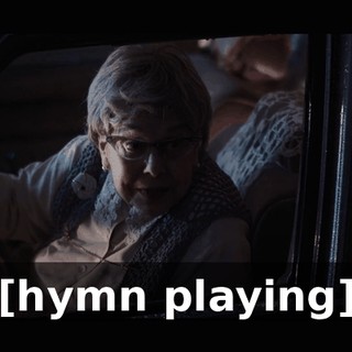 [hymn playing]