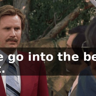 We go into the bear pit.