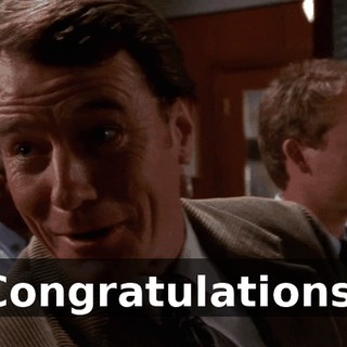 Congratulations.