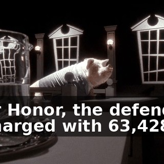 Your Honor, the defendant is charged with 63,428