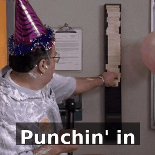 ♪ Punchin' in ♪
