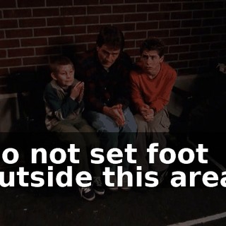 Do not set foot outside this area.
