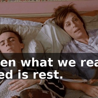 when what we really need is rest.