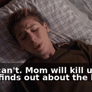 We can't. Mom will kill us if she finds out about the bike.