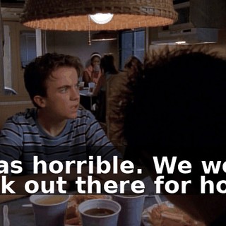 It was horrible. We were stuck out there for hours.