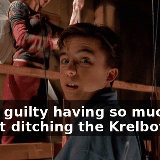 I feel guilty having so much fun at ditching the Krelboynes,