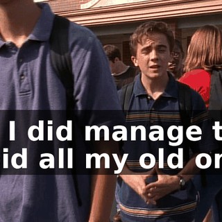 but I did manage to avoid all my old ones.