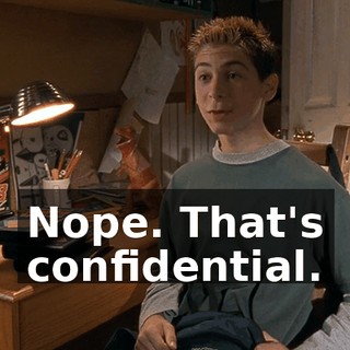 Nope. That's confidential.