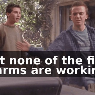 but none of the fire alarms are working.