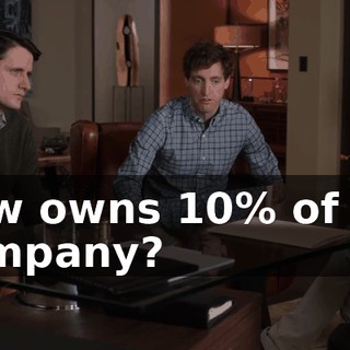 now owns 10% of my company?