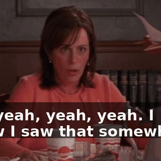 Oh, yeah, yeah, yeah. I know I saw that somewhere.
