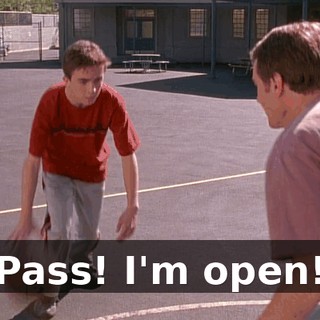 Pass! I'm open!