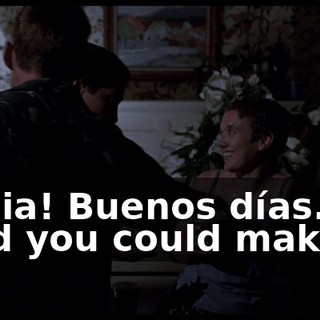 Nadia! Buenos días. Glad you could make it.