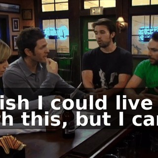 I wish I could live with this, but I can't.