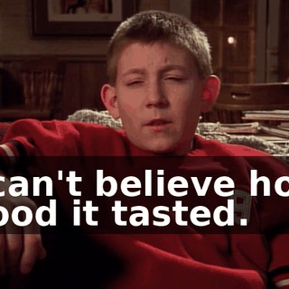 I can't believe how good it tasted.