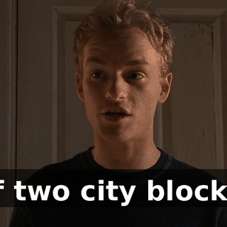of two city blocks.