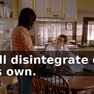 it'll disintegrate on its own.