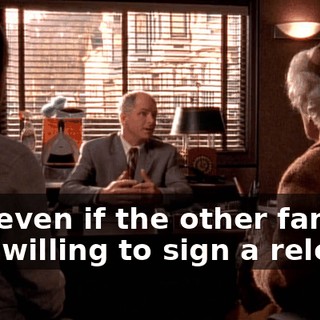 And even if the other family isn't willing to sign a release,