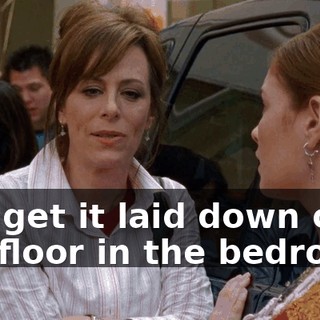 you get it laid down on the floor in the bedroom.