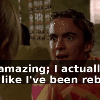It's amazing; I actually feel like I've been reborn.
