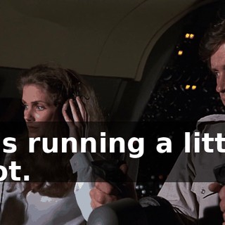 It's running a little hot.