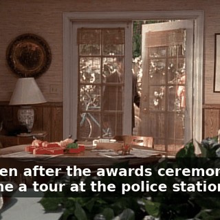 And then after the awards ceremony they gave me a tour at the police station.