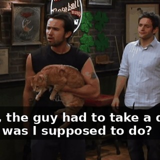 Dude, the guy had to take a dump. What was I supposed to do?
