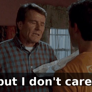 but I don't care.
