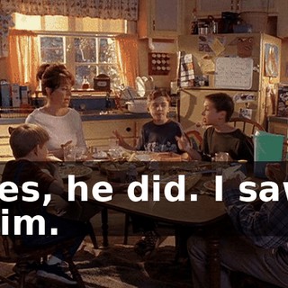 Yes, he did. I saw him.