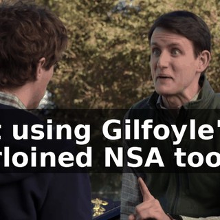 but using Gilfoyle's purloined NSA tools--