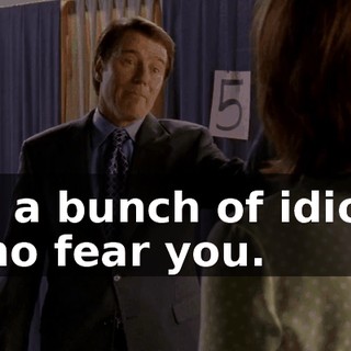 by a bunch of idiots who fear you.