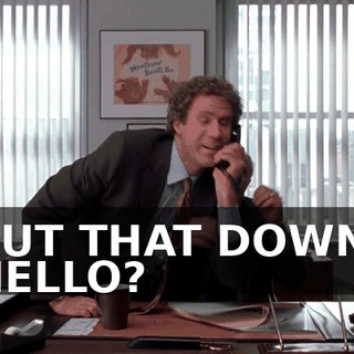 PUT THAT DOWN. HELLO?
